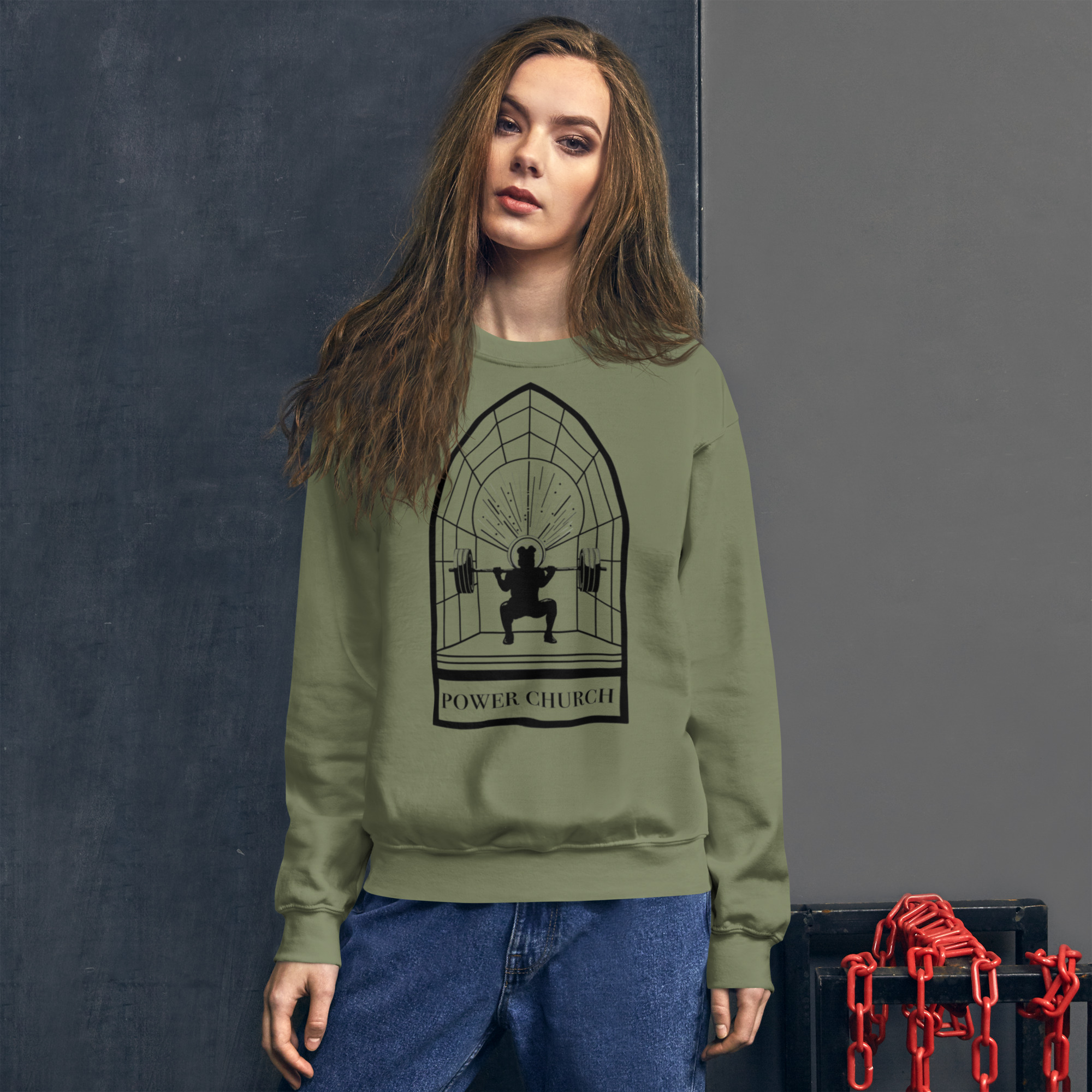 unisex-crew-neck-sweatshirt-military-green-front-670844cb41bca.jpg